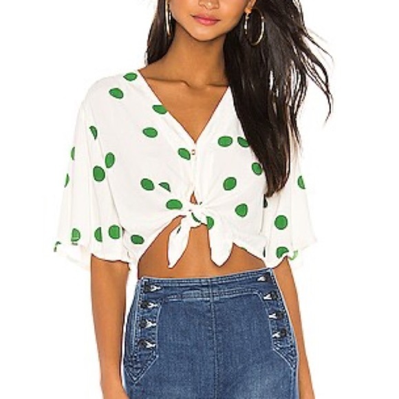 Faithfull The Brand Boulevards Top - Lolita Dot Size Small S - Picture 9 of 9